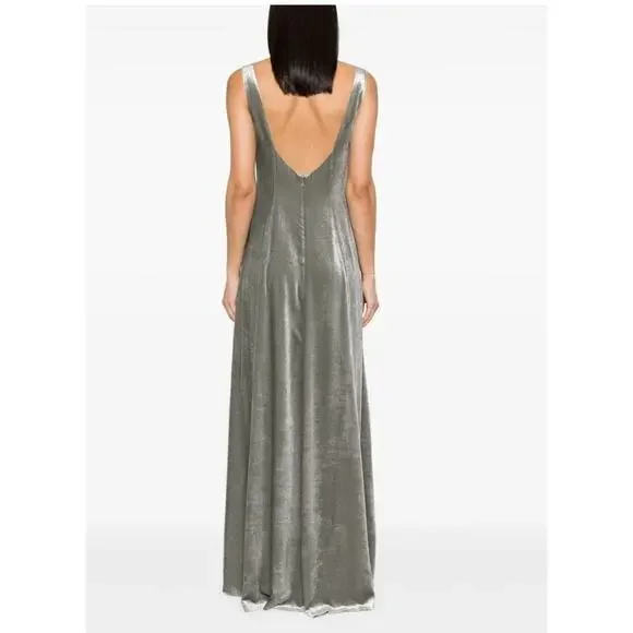 Ralph Lauren Collection Purple Label Velvet Ball Gown Evening Dress Metallic $5K